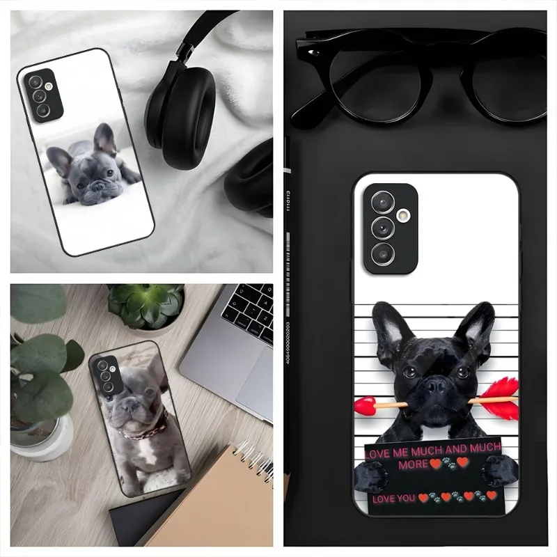 

French Bulldog Dog Phone Case For Samsung S30 S32 S20 S23 S21 S9 S8 S10E Note 20 10 Pro Ultra Plus Glass Cover