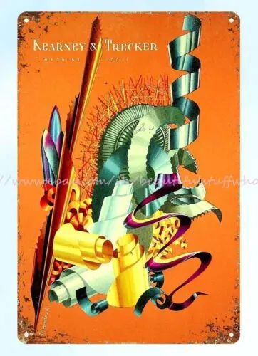 1959 Kearney Trecker каталог инструментов для фрезерных станков металлический жестяной