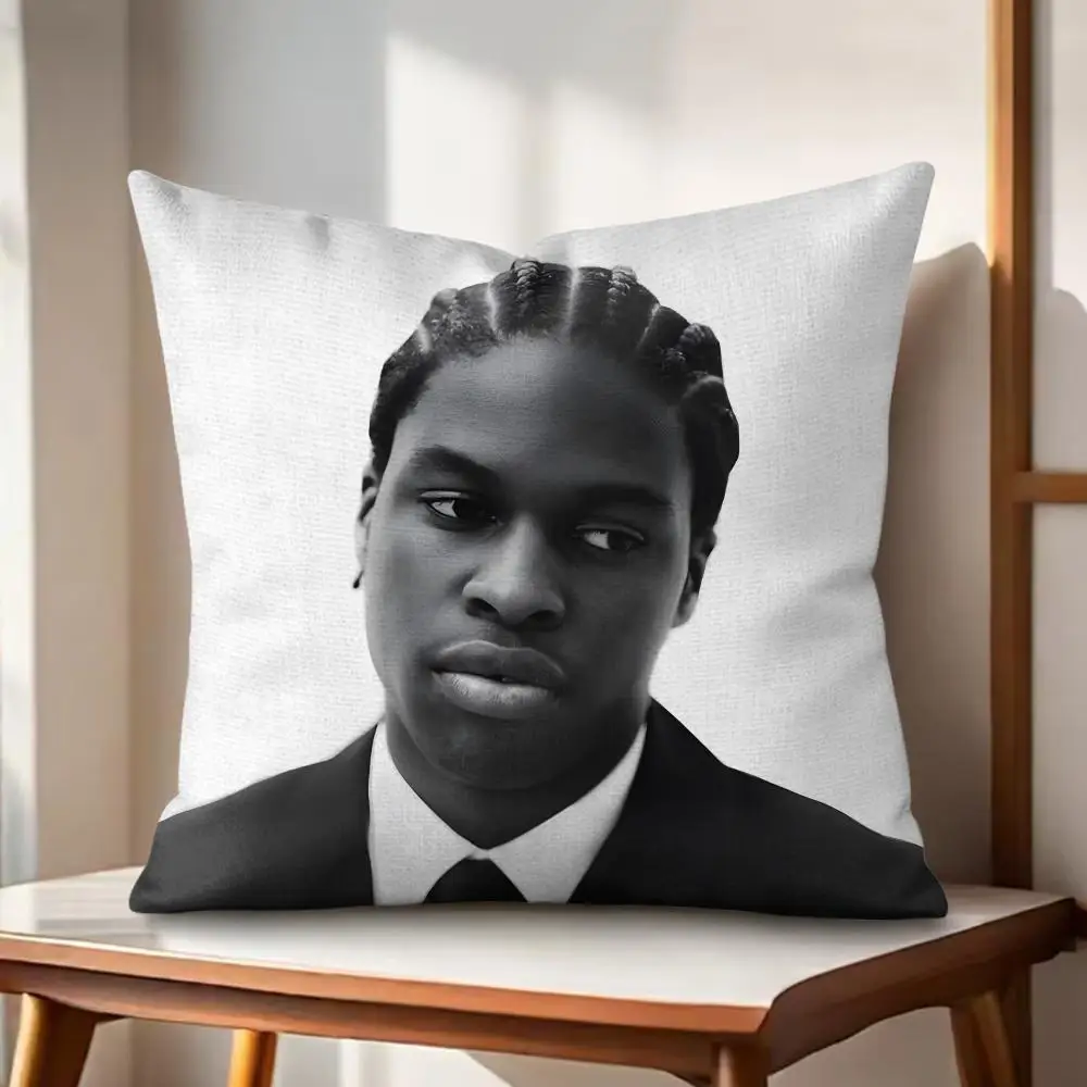 Фото Наволочка для подушки Singer D-Daniel Caesar из органического льна, квадратная, прочная, гипоаллергенная и бережная к коже. №4