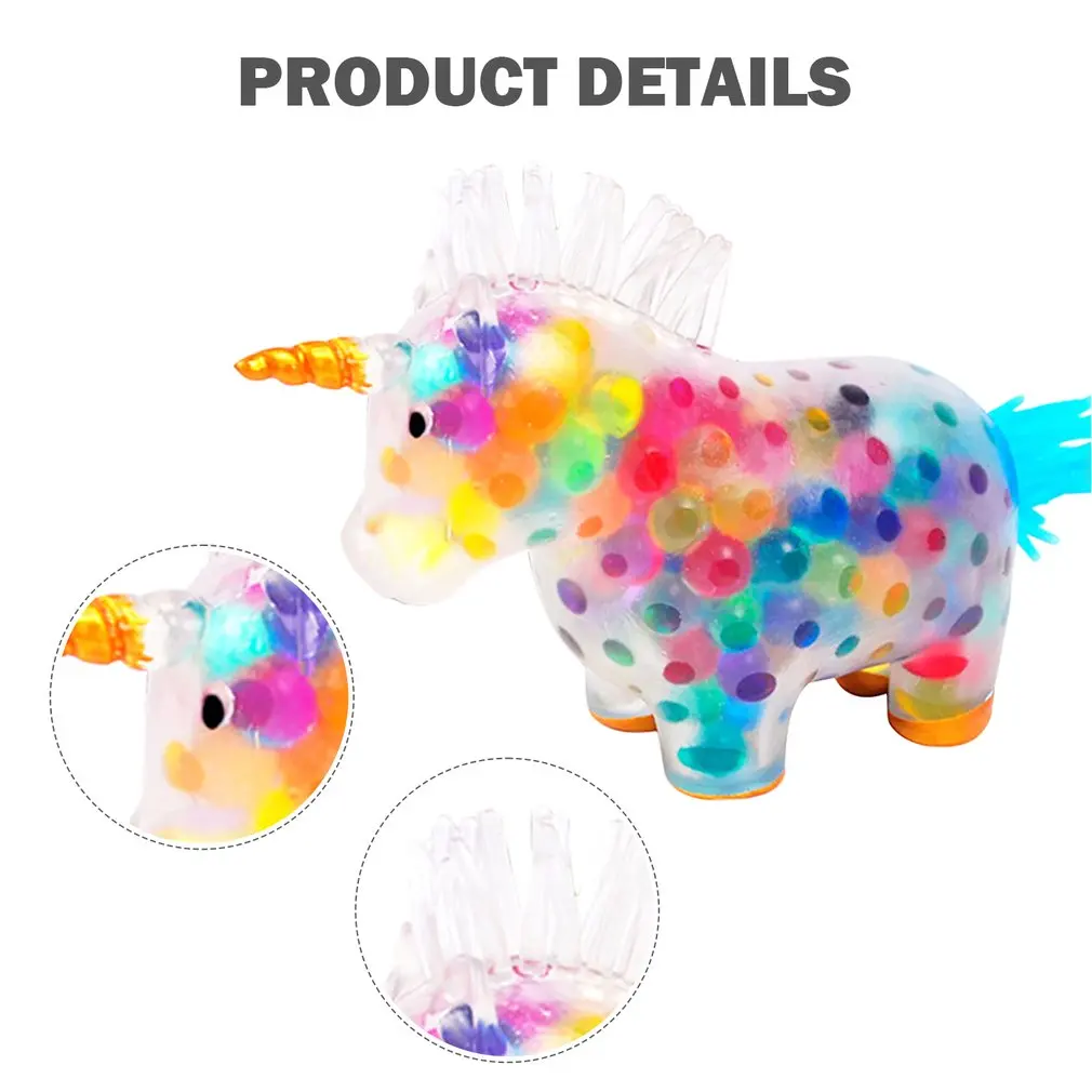 

Unicorn Stress Balls Toy Heal Your Mood Squeeze Toy Stress and Anxiety Relief Fidget Ball Toy Squishy Funny Gift