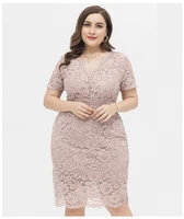 2022 spring summer womens new solid color fashion lace v neck dress bag hip slim dress fresh and sweet mid length skirt