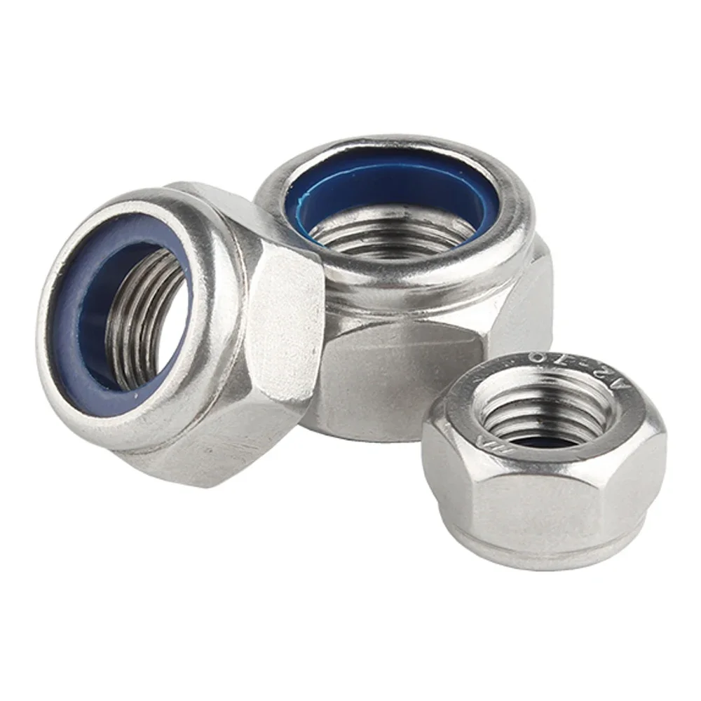 2-25 шт. M2 M2.5 M3 M3.5 M4 M5 M6 M8 M10 M12 M14 M16 черная Шестигранная нейлоновая вставка