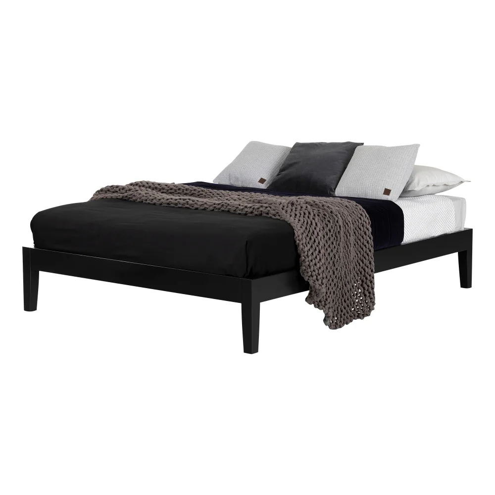 

South Shore Vito Platform Twin Size Bed Twin in Pure White