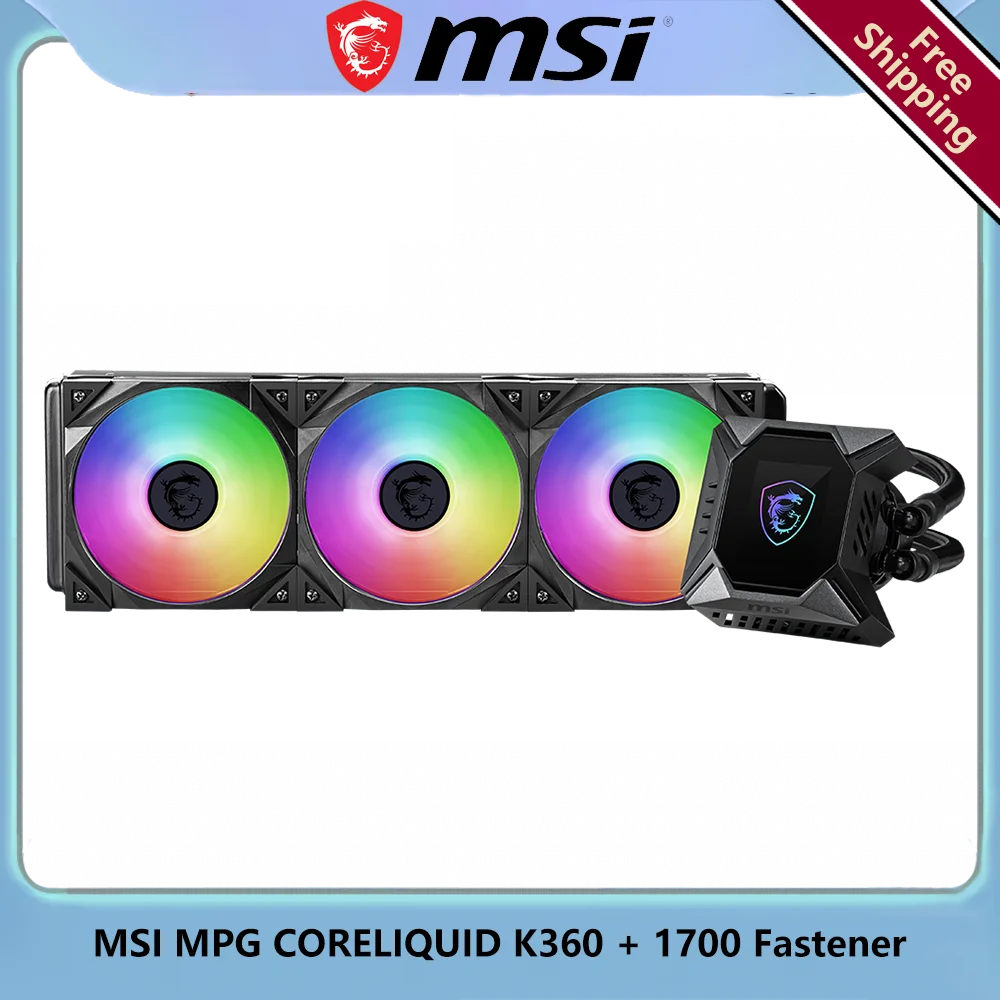 

MSI MPG CORELIQUID K360 + 1700 Fastener Integrated Water Cooling And Heat Dissipation PC Gaming Free Shipping els