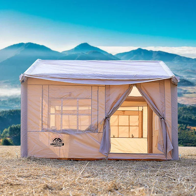 

Надувная палатка все-в-одном, портативный складной тент для кемпинга с защитой от дождя, утолщенное оборудование для кабины и кемпинга