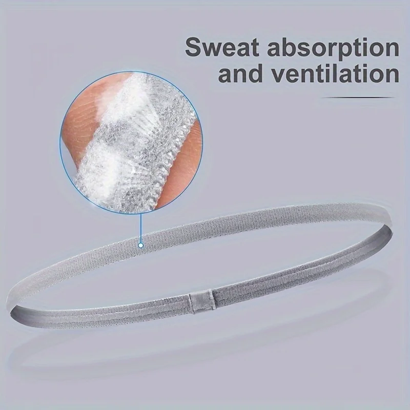 Силиконовая спортивная повязка на голову для волос фитнес-тренировки футбольные