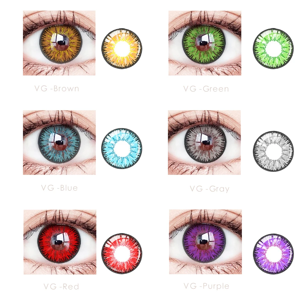 

Ksseye VG4Tone, мягкие цветные контактные линзы, темные глаза, красивый макияж для зрачка, специальное фото для вечевечерние НКИ на Хэллоуин