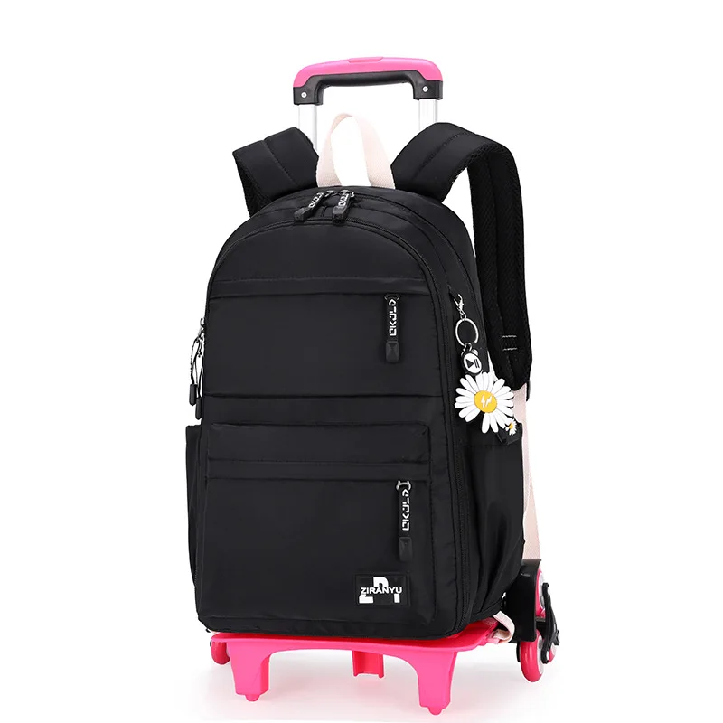 Trolley Children school bags for Girls wheeled Detachable Backpack Kids travel luggage book bag Schoolbag Mochilas Escolares