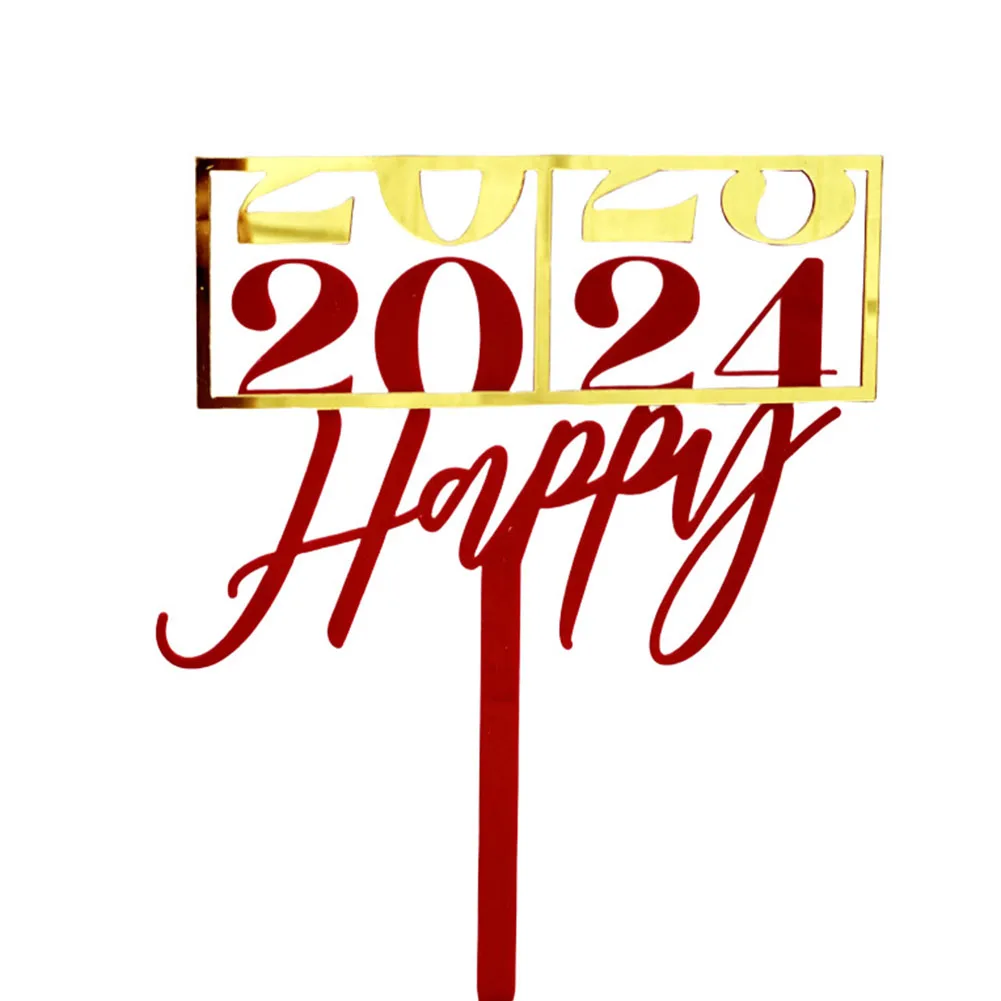 

New Year Party Acrylic Cake Insert Happy New Year Cake Insert New Year Acrylic Beautiful Cake Insert Package Includes