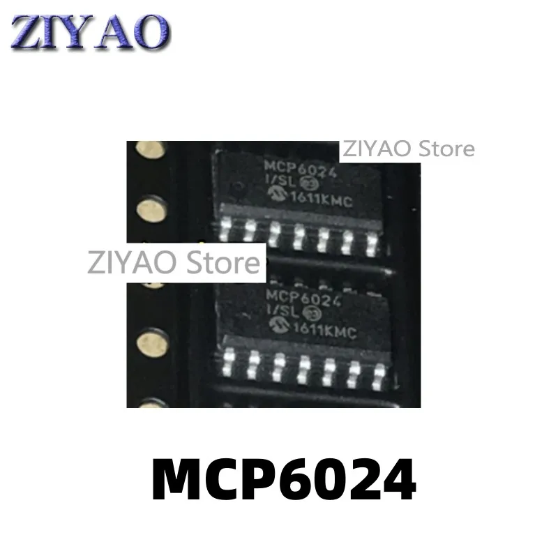 1 шт., MCP6024, низкомощный рабочий усилитель, чип MCP6024-E/SL MCP6024-I/SL SOP14 в упаковке