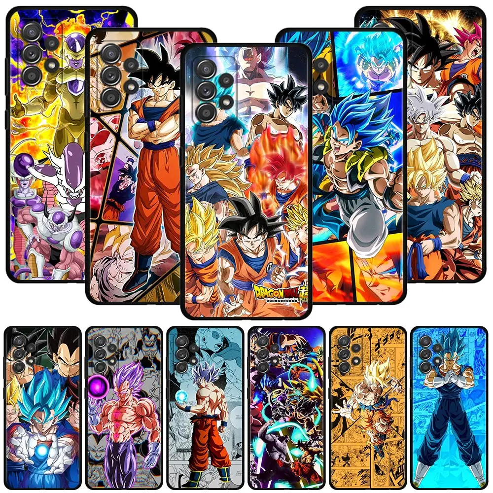 

Phone Case For Samsung Galaxy A12 A52 A71 A51 A72 A32 A21s A31 Cover A22 A41 A52s A02s A11 A03s A13 Manga Dragon Ball Son Goku