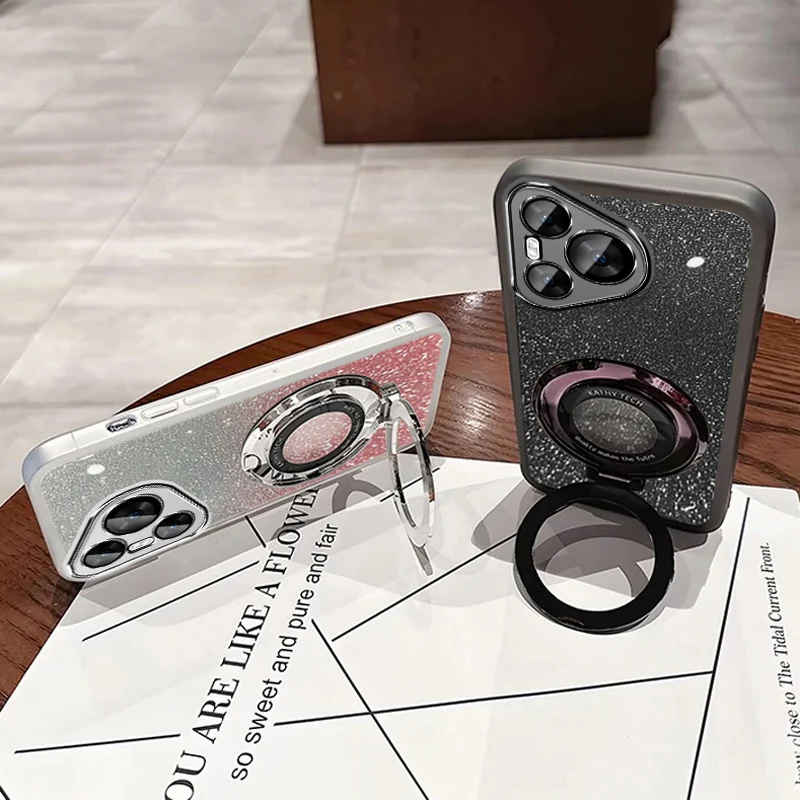 Glitter Crystal Bracelet for Magsafe Phone Holder Case For Infinix Smart 8 Smart8 9 Hot 40 40i 20C 20 Pro Plus HD Bracket Cover