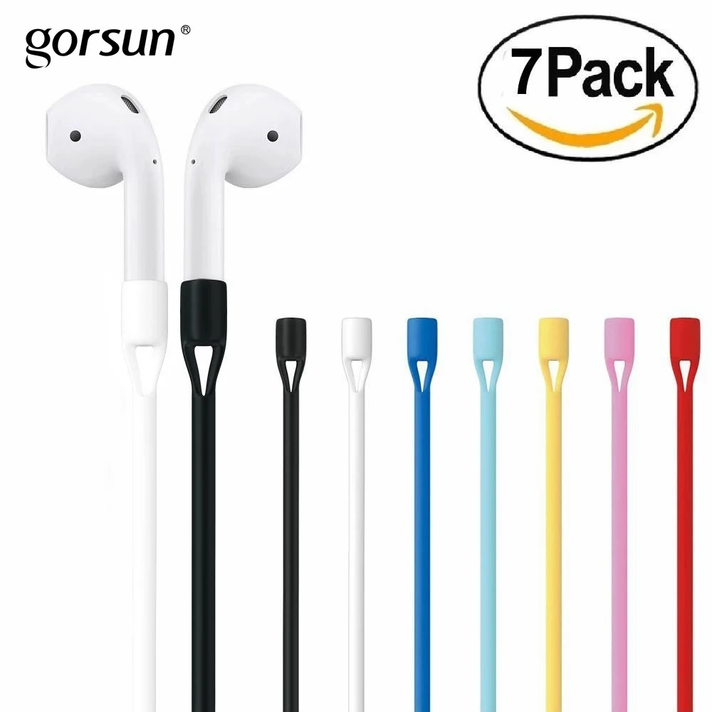 

Air String Pods Gorsun W1 Colorful Strap Sport Strap Silicone Cable Connector for Apple iphone Airpods
