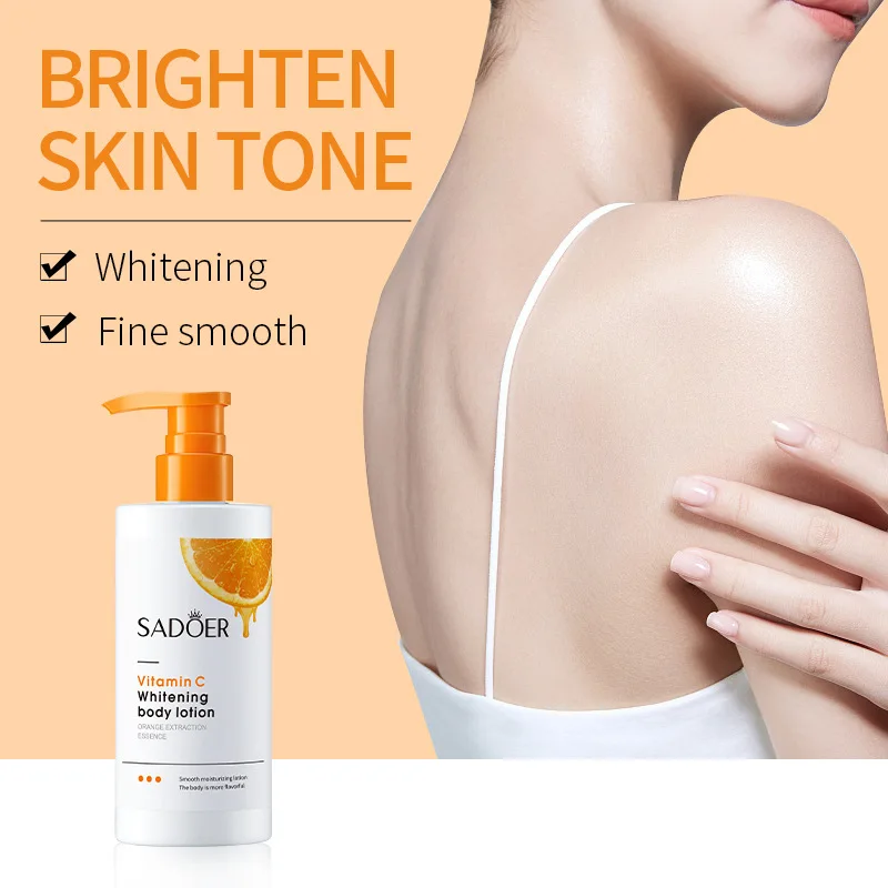 

250ml Vitamin C Body Milk Body Whitening Cream Moisturizing Softening Body Lotion Lightening Body Skin Care Product