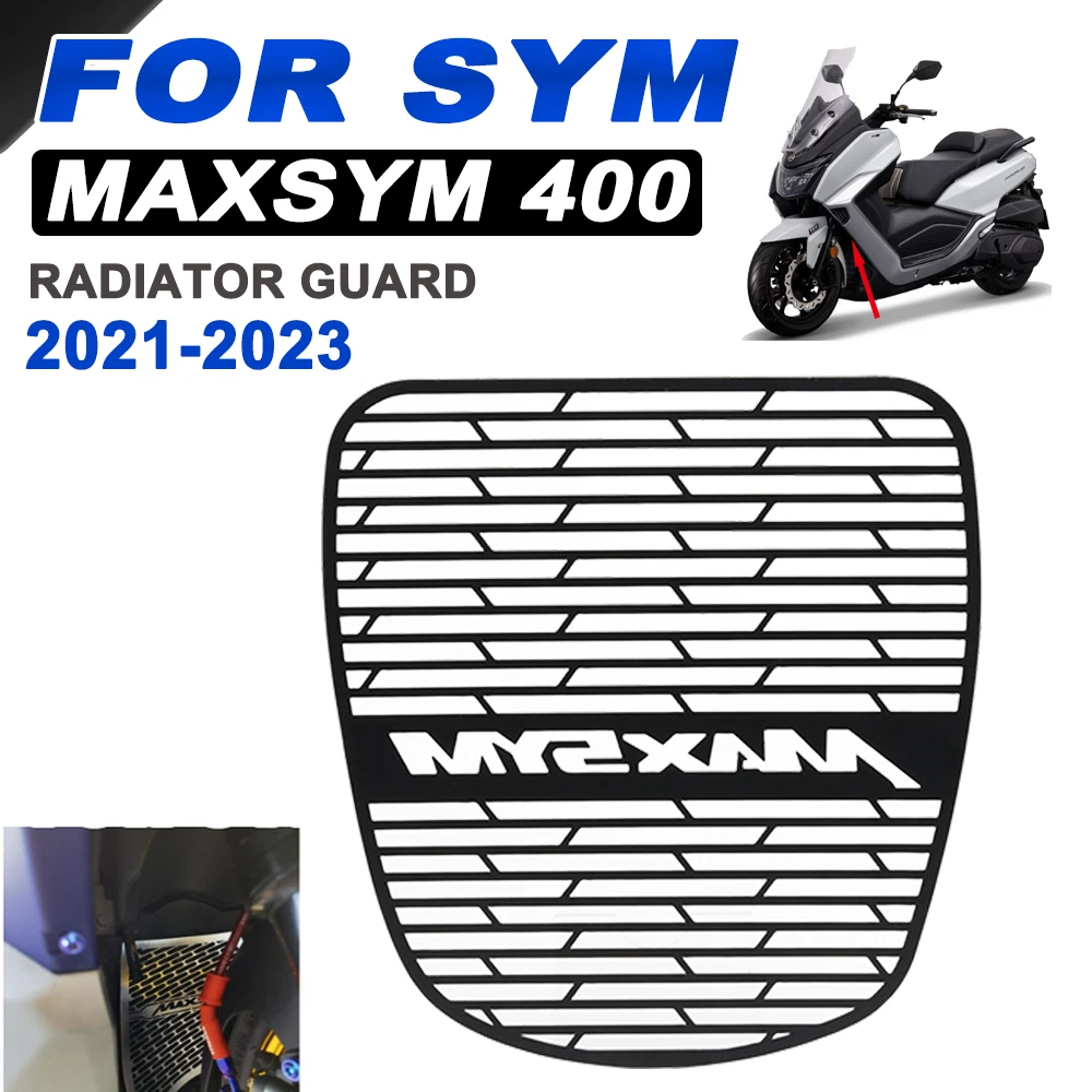 

For SYM Maxsym400 Maxsym 400 2021 - 2023 Motorcycle Accessories Radiator Grill Guard Grille Protector Cover Protection Mesh Net