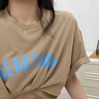 korea temperament metal sterling silver necklace 2022 new summer versatile simple clavicle chain gold choker necklaces women
