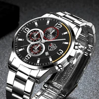 relogio masculino fashion mens stainless steel watches luxury men business calendar quartz wrist watch man clock montre homme