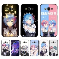 re zero ram rem anime phone case for samsung a51 a30s a52 a71 a12 for huawei honor 10i for oppo vivo y11 cover