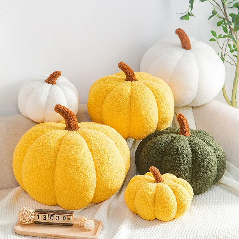 

Halloween Pumpkin Plush Toy Kawaii Plushies Pillows Cute Plant Soft Stuffed Doll Holidays Props Decorative Throw for Kid