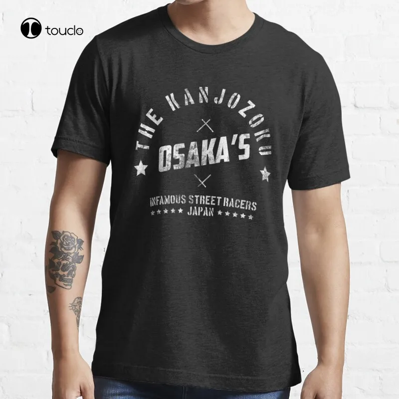 

The Kanjozoku Street Osaka'S Racers Motor Sports Kanjo Racing Touge T-Shirt Cotton Tee Shirt