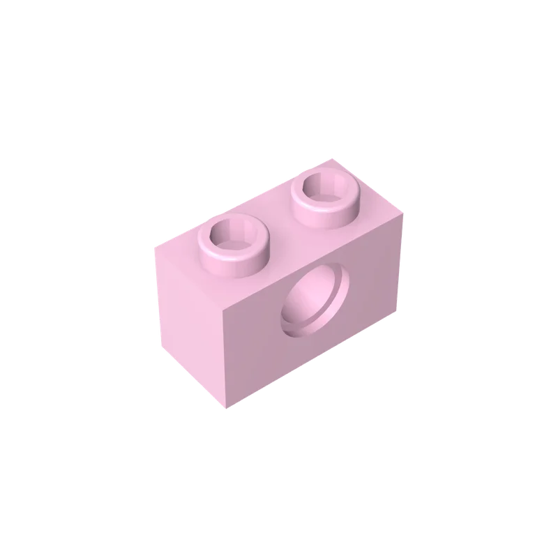 Фото Gobricks 1 шт. MOC Brick 1 x 2 1 отверстия, совместимые с 3700 деталями модели, строительные блоки, детские развивающие игрушки, подарки на день рождения №3