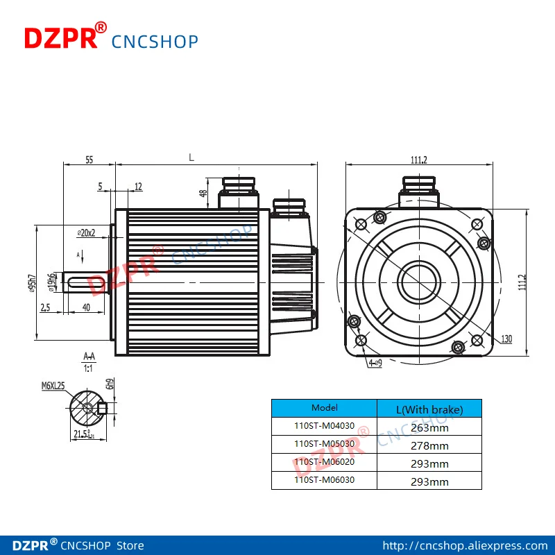 Новый двигатель AC servo 110ST M04030 с поддержкой AASD 1 2 кВт 4нм горизонтальным и