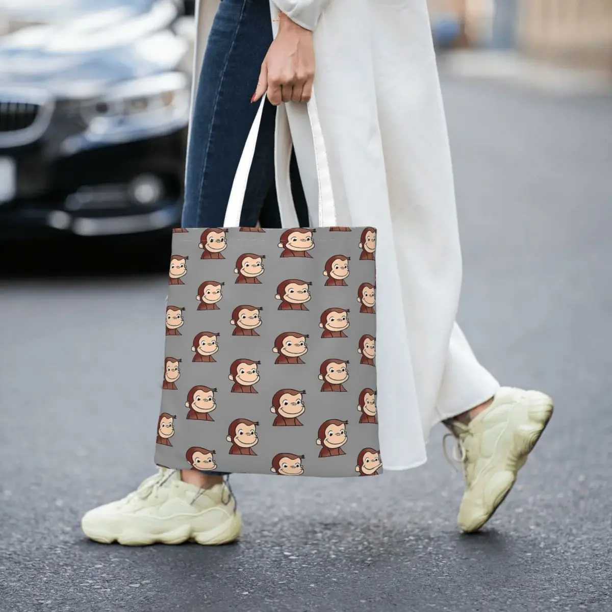 

Curious George Women Totes canvas handbag canvas shopping bag