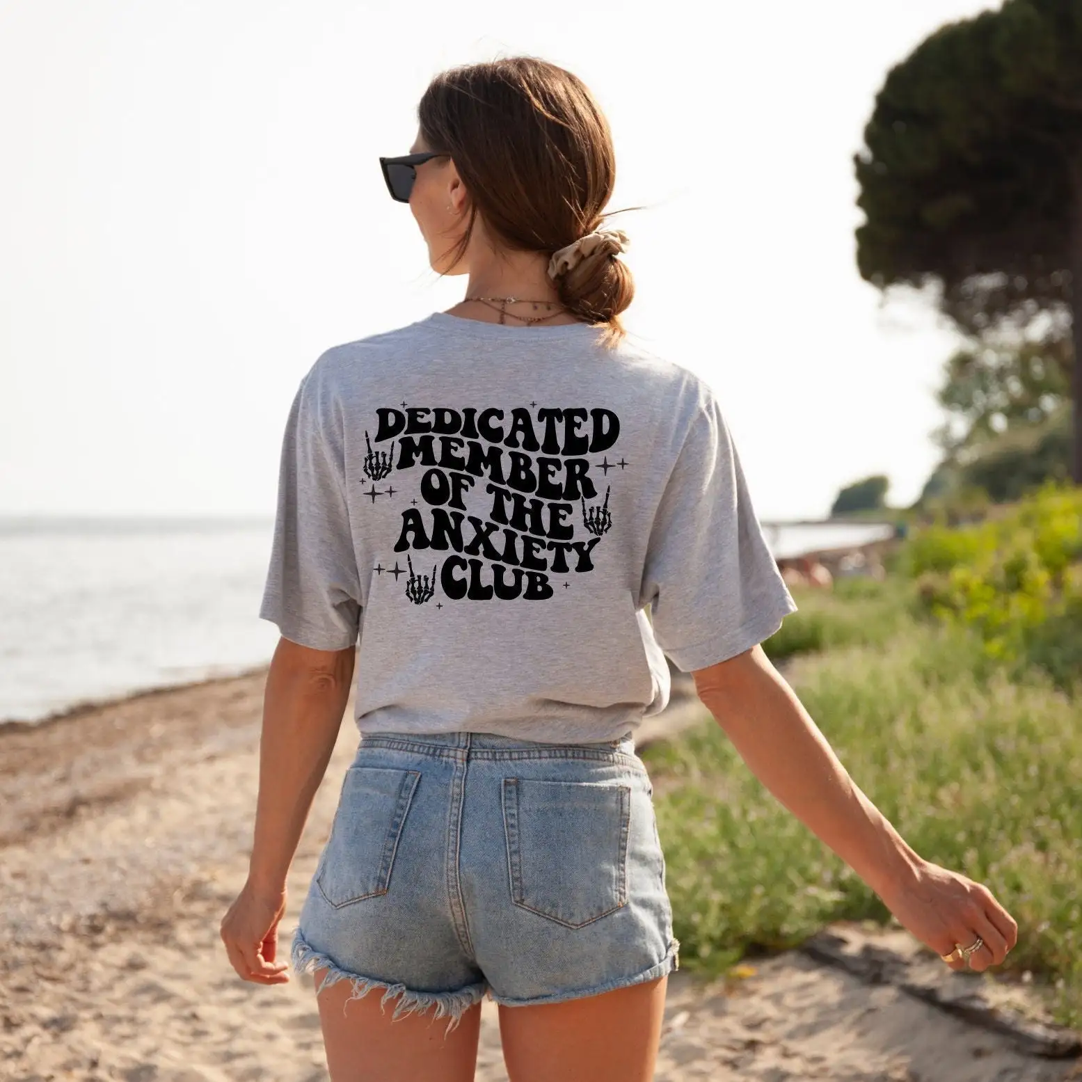 Специализированная футболка с эмблемой клуба тревоги Забавный Интроверт