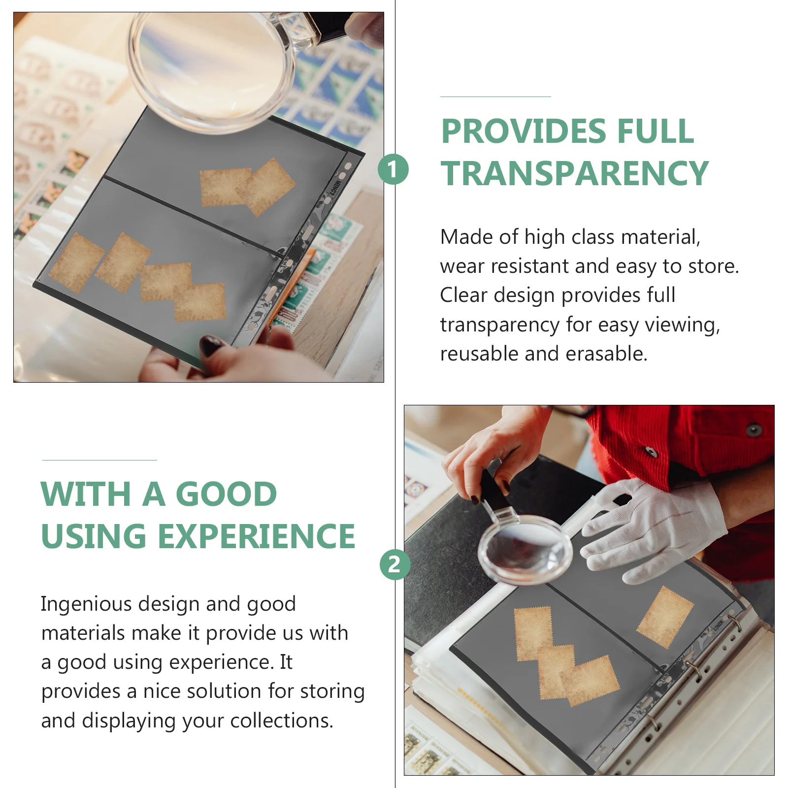 10 шт. альбомы для хранения коллекции штампов наклейки бумажная защита денег