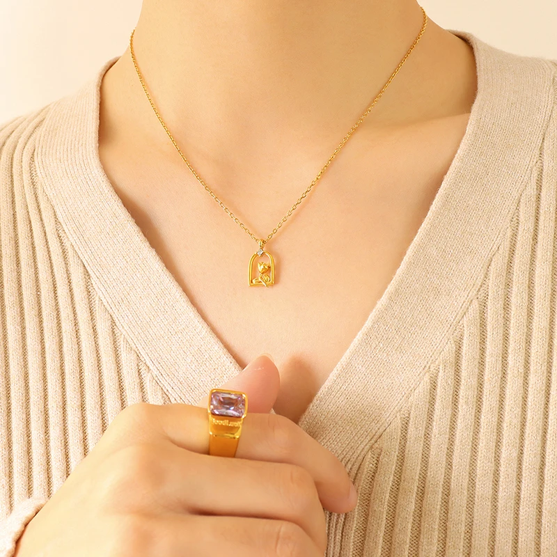 Luxury and Fashion Style Neckalce for Woman rose Casual Sporty Party