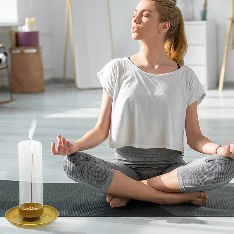 Держатель для благовоний палочек съемный стеклянный Ловец ясеня безвредная