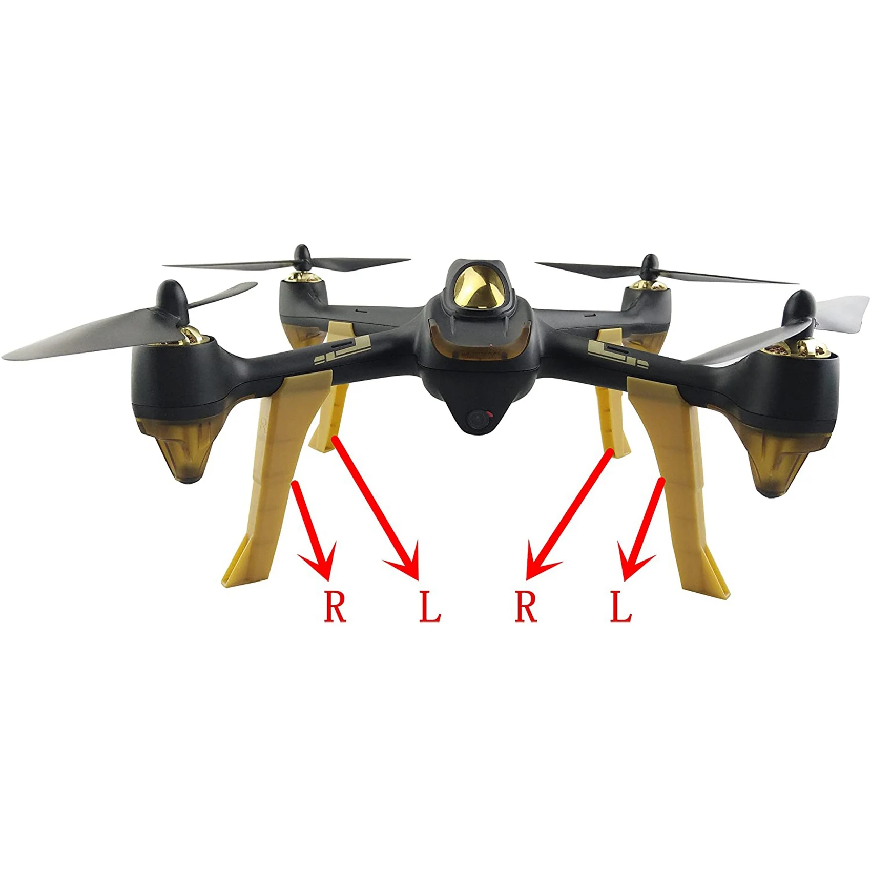 4 шт., аксессуар для вертолета, шасси для Hubsan H501S H501C X4 FPV, четырехосные детали для самолетов, золото (art.: 3920ca933e2ef) - 3920ca933e2ef