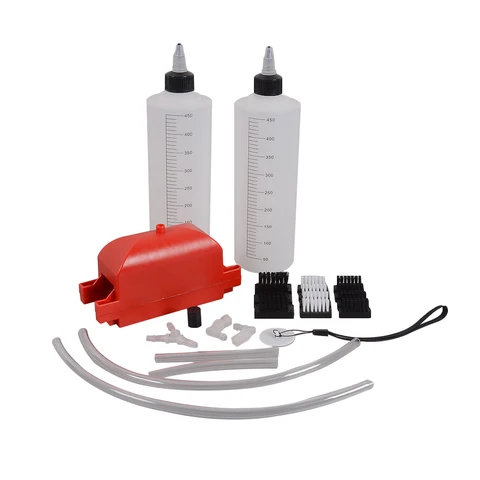 Набор для чистки цепи, щетка, шестеренка, инструмент для чистки мотоциклов, смазочное устройство для цепи, аксессуары для смазки, 2 бутылки - изображение