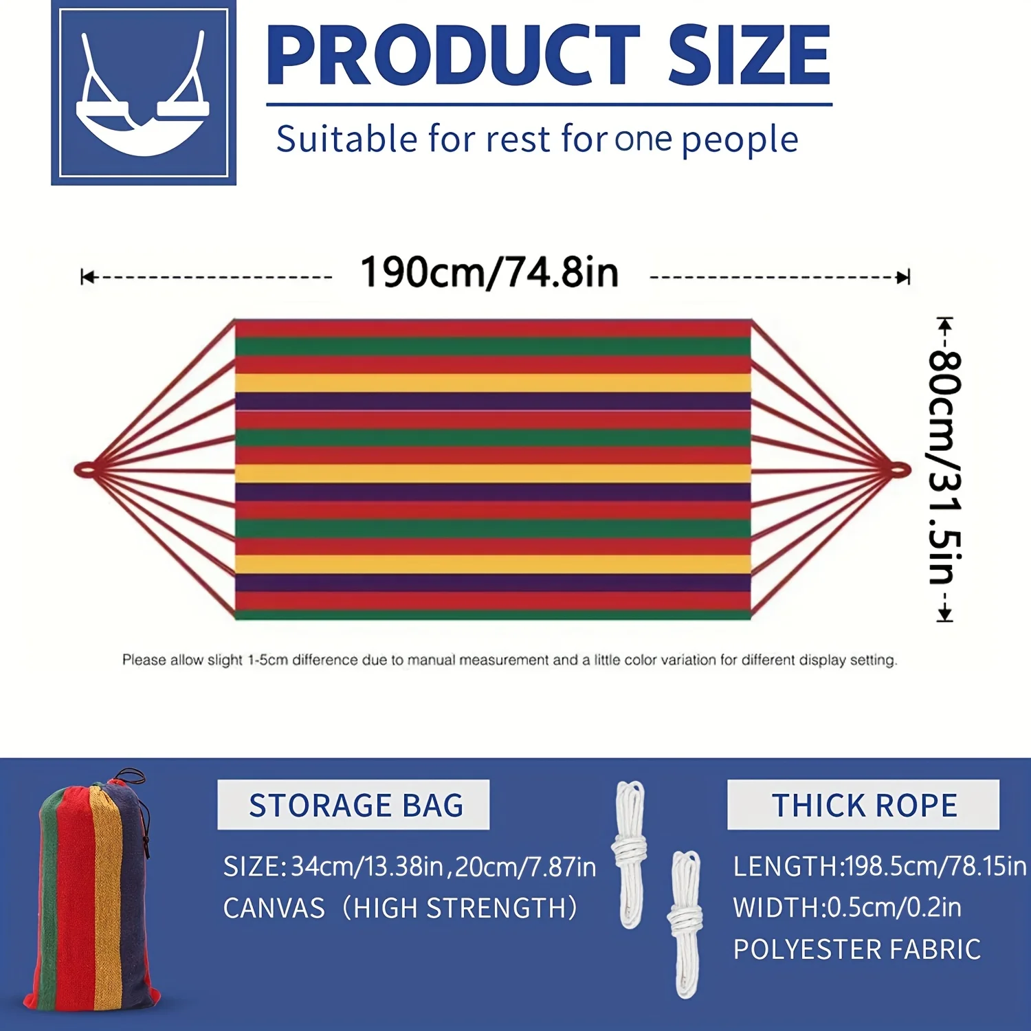 1 шт. портативный гамак для кемпинга с сумкой переноски и ремнями