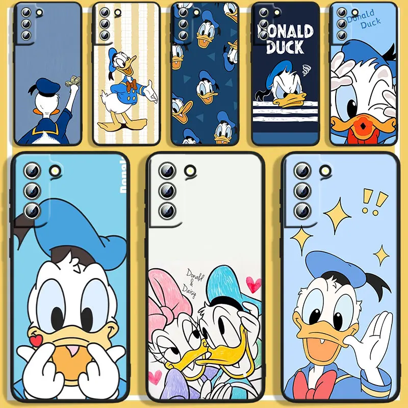 

Good looking Donald Duck Phone Case For Samsung S8 S9 S10 S20 S21 S22 Plus 4G S10e 5G Lite Ultra FE Black Funda Cover Soft Back