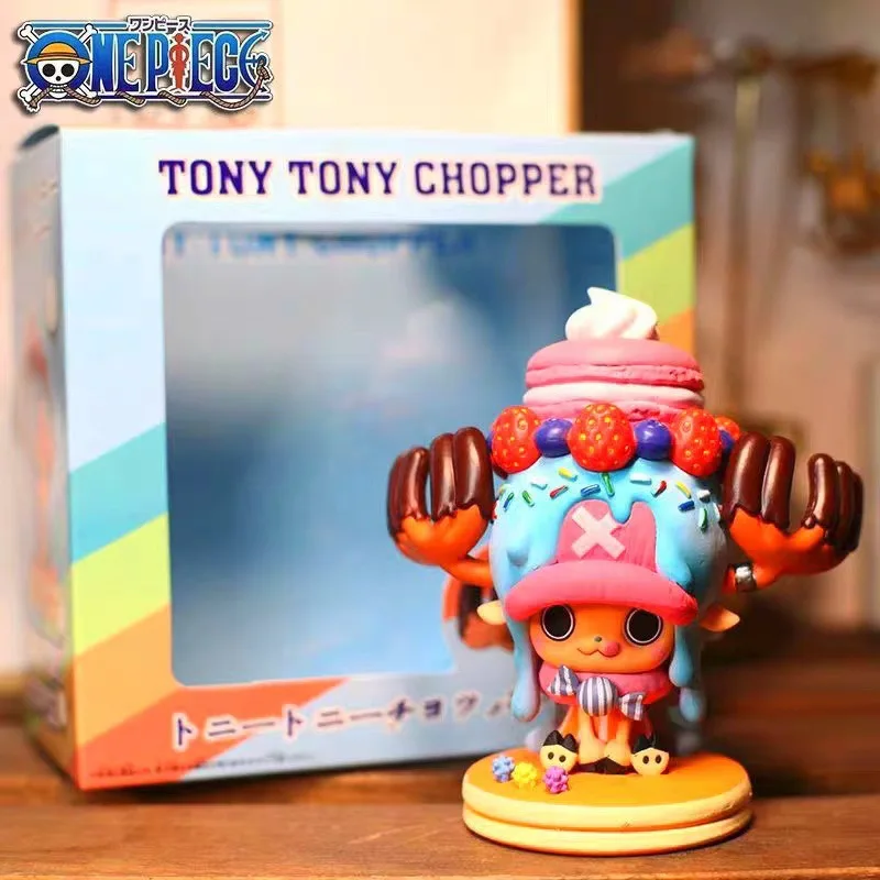 

11CM Anime One Piece Action Figure Tony Tony Chopper Candy Cake Kawaii Collectible Figurine Pvc Model Toys For Kid Birthday Gift