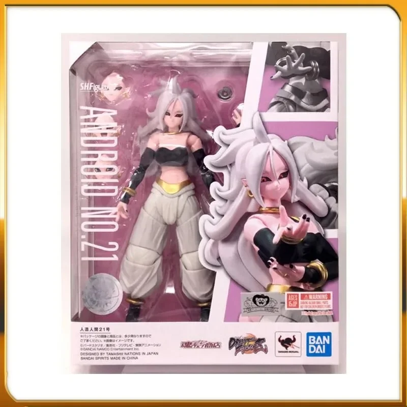 Оригинальные игрушки BANDAI S.H. Фигуртс Android 21 Dragon Ball Z в наличии Аниме Коллекция
