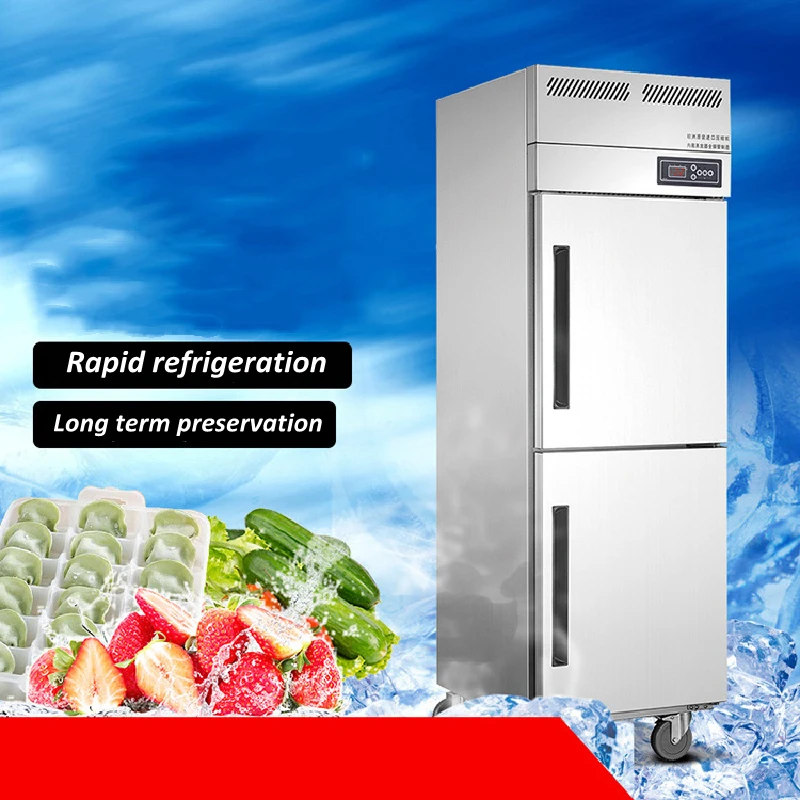 

Stainless Steel Commercial Kitchen Freezer Double Door High Body Freezer Multi Door Refrigeration Ice Making