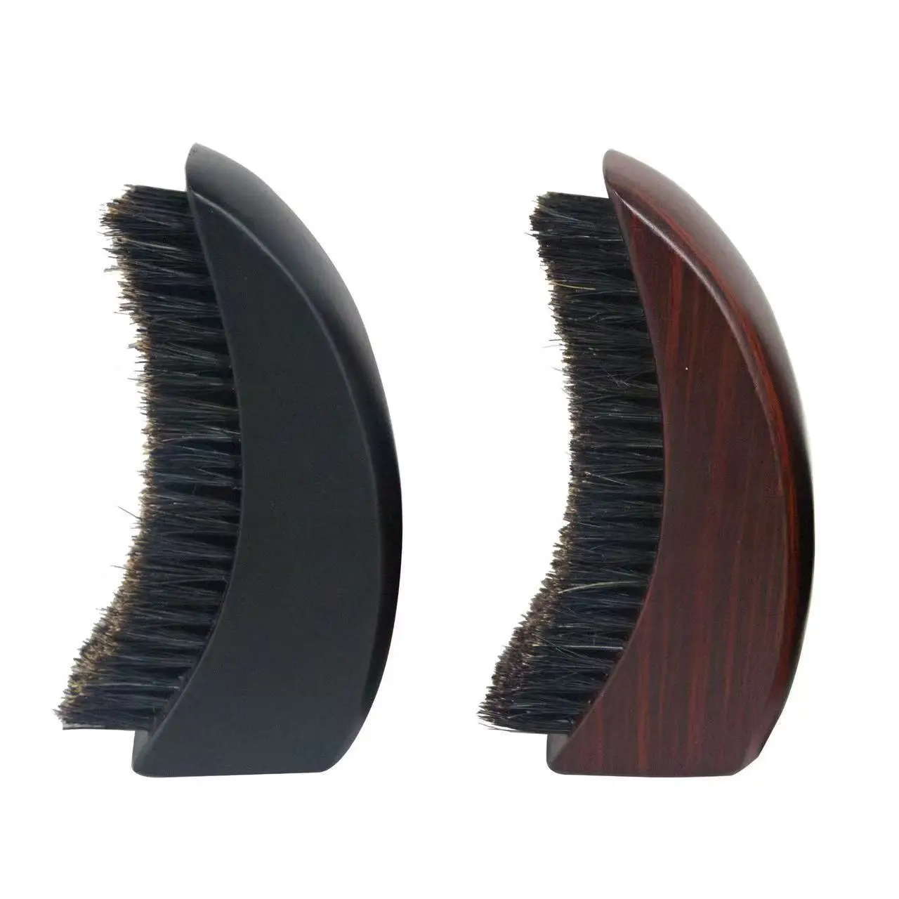 New Type Professional Boar Bristle Nylon Cleaning Curly Hair Styling Wave Brush Curling Brush Beard Shaping Brush