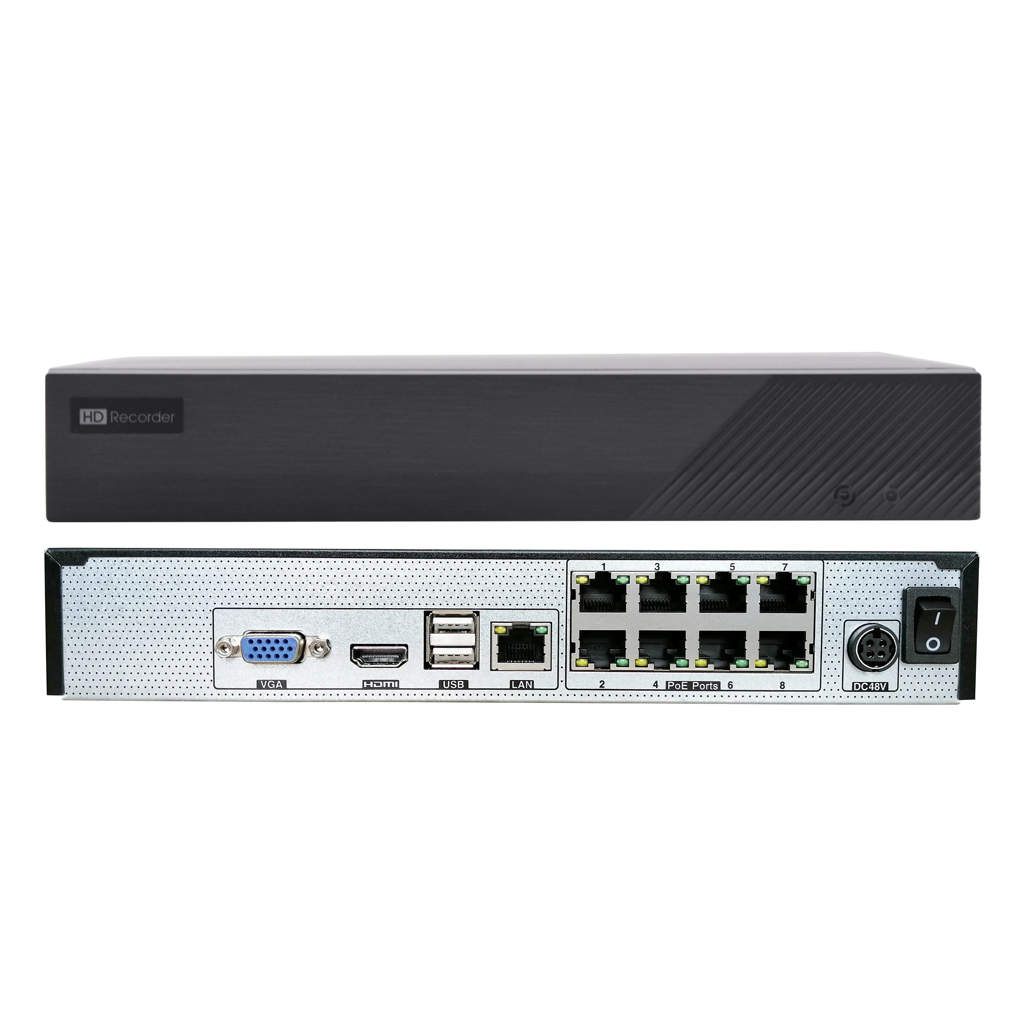 

Superlive plus mobile app 8 channel 5mp/4mp/3mp/2mp poe nvr,with 1 SATA HDD slot