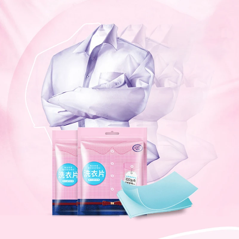 

Laundry Tablets Washing Powder Soap Color Protection Anti-Color Laundry Liquid Paper Anti Dyeing Wash Cloth Paper for Bra,Cotton