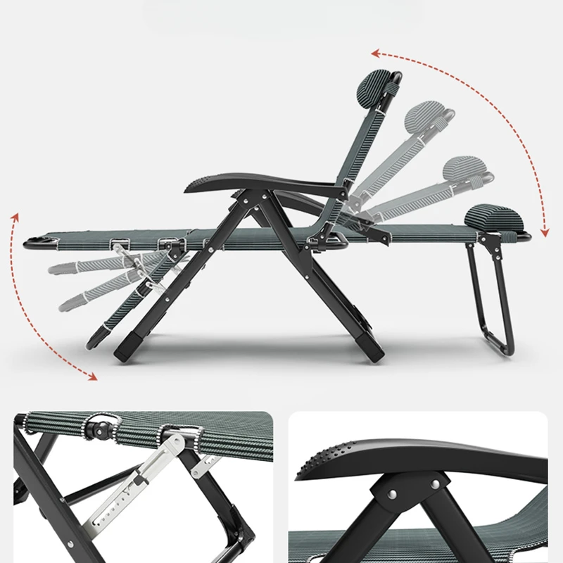Складной плоский шезлонг для лежания комфортная портативная мебель гостиной