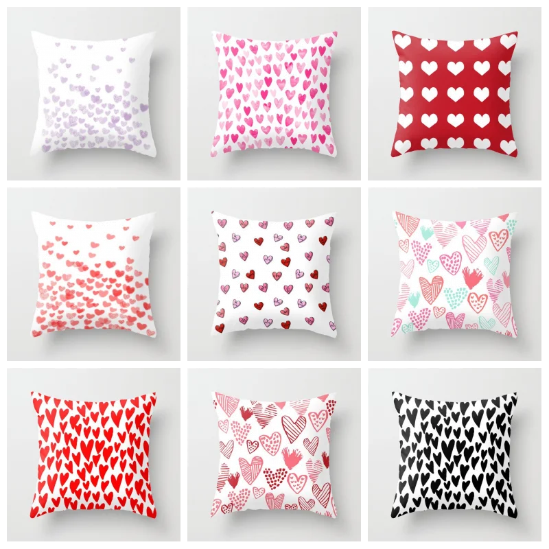 

Nordic innovation love small cushion cover pillow case sofa short plush chair cushion cover pillow decorative pillow case