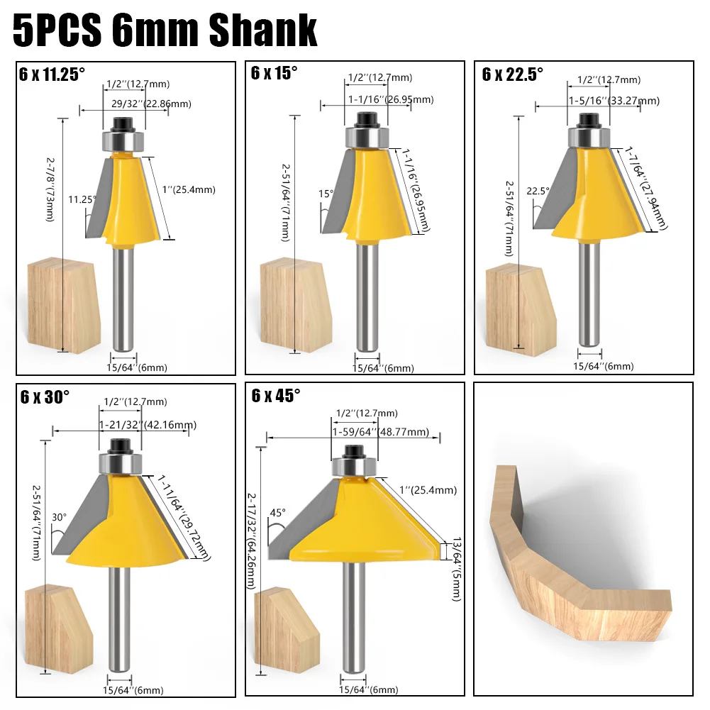 

Фрезы RCT 5 шт.