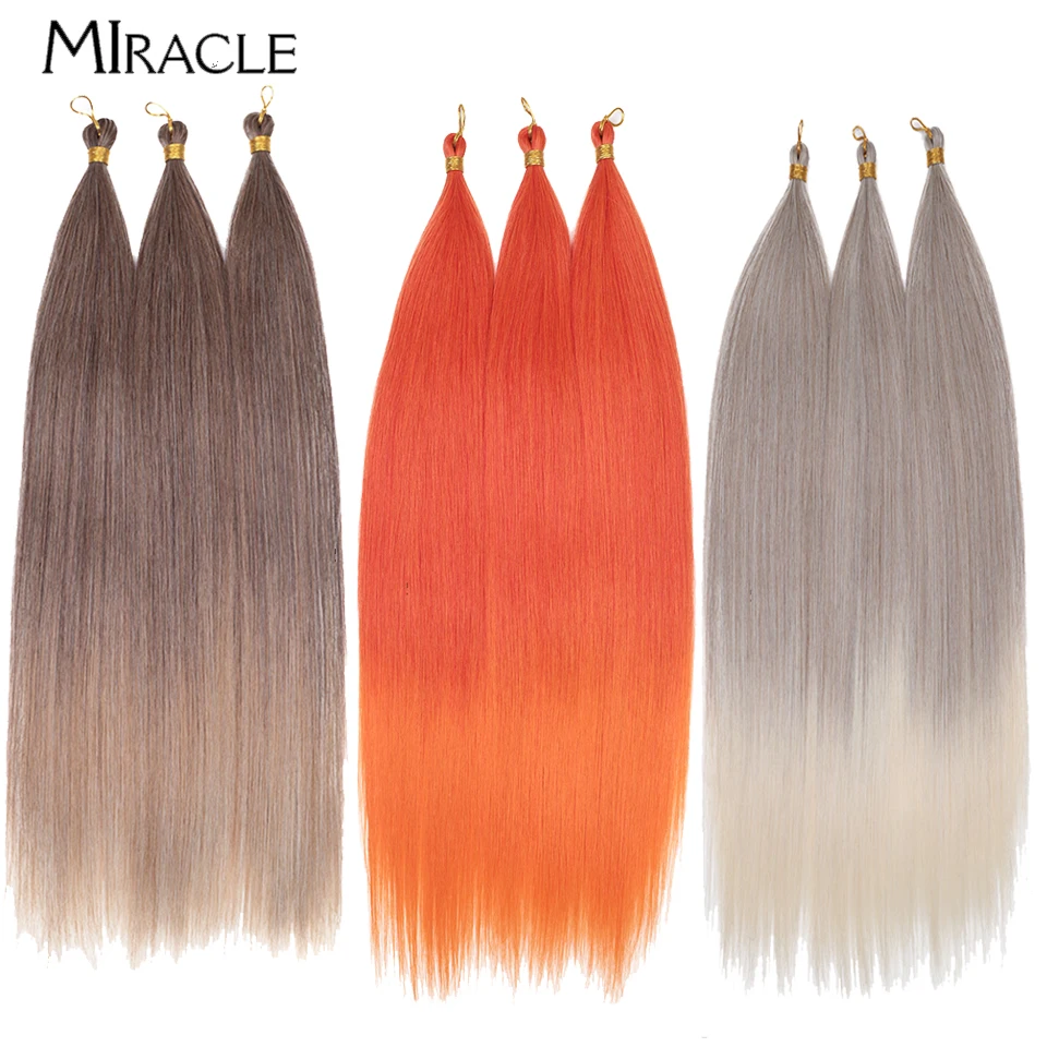 Чудесные прямые синтетические волосы крючком удлинители волос с косами пони для