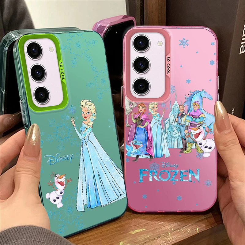 Модный разноцветный серебристый чехол для телефона с героями мультфильма Disney