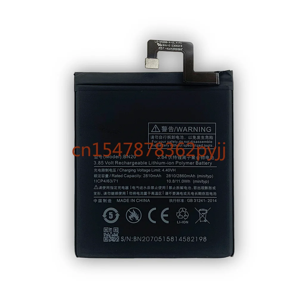 

Аккумулятор для телефона Xiaomi Mi 5C, модель BN20, емкость аккумулятора 2860 мАч, предел напряжения аккумулятора 3,85 В для Xiaomi Mi 5C