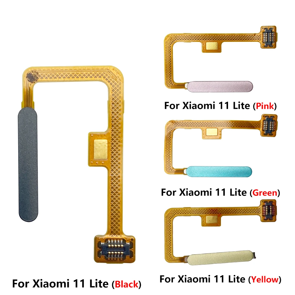 Original For Xiaomi Mi 11 Lite Fingerprint Sensor Home Return Key Menu Button Flex Ribbon Cable enlarge