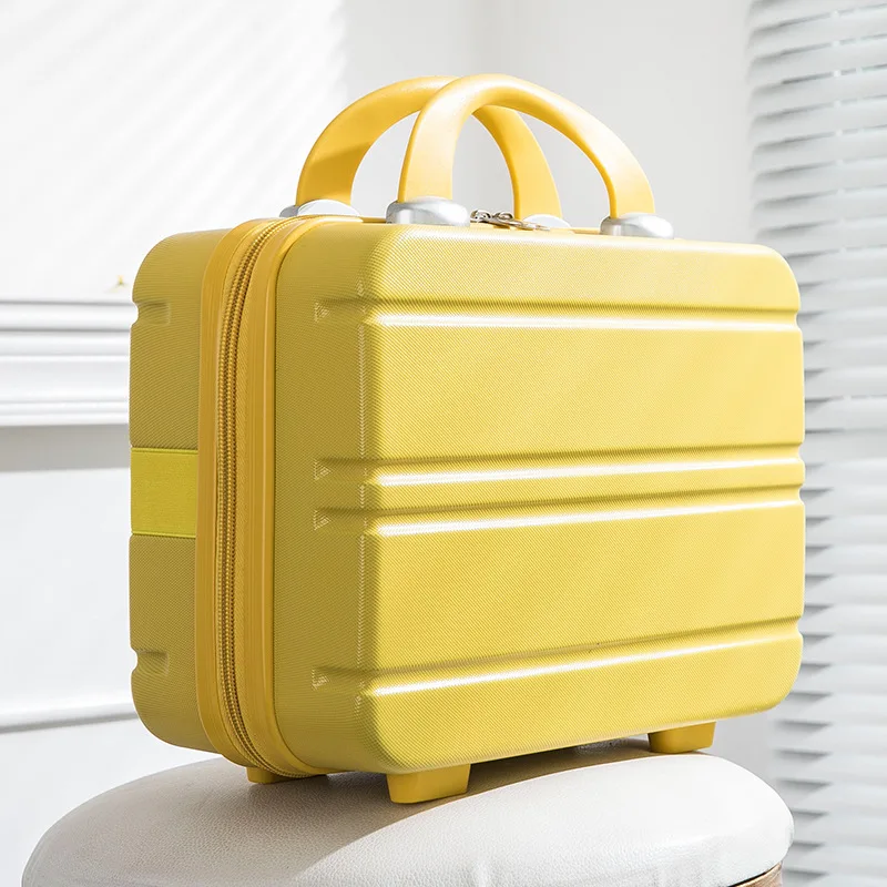 

2021 new large-capacity cosmetic case female small travel suitcase storage bag 14-inch mini suitcase