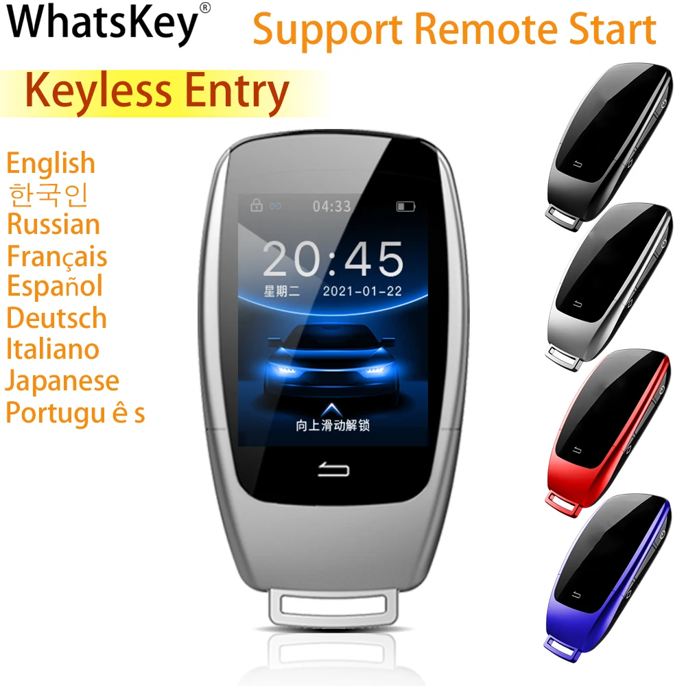 French/Spanish/Korean Remote Display Key TK900 For Mercedes Benz For BMW Smart LCD Key With Keyless Entry Support Remote Start